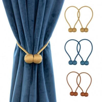 China New Contemporary Single Bead Curtain Tie Rope Ball Rods Accessories Props Home Decor Barriers Clips Best Hook Holder for sale