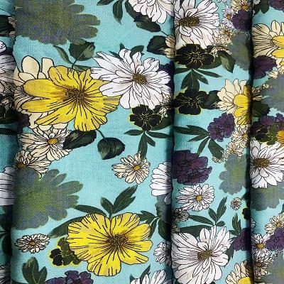 China Blackout 30% rayon 70% cotton fabric soft cotton rolls high quality cute digital printing organic fabrics for sale