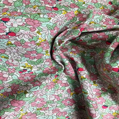 China Free Sample Latest Design Cotton Fabric Bulk Sale OEM Anti-Static Cotton Fabric 100% Floral Printed Fabrics for sale