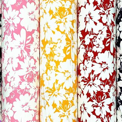 China Best design 100% stock lot anti-static printed satin silk fabric polyester fabric satin roll fabric for women for sale