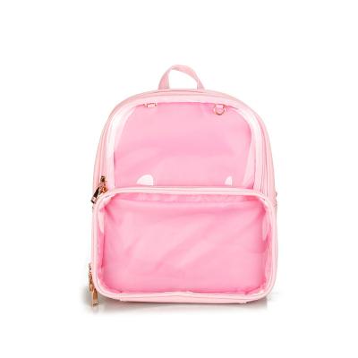 China Waterproof in RTS Fashion Japanese Style AIE Running Cute Casual Cute Girls PVC Clear Transparent School Bag for Teenagers for sale