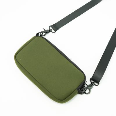 China Small Neoprene Simple Cross Phone Body Bag Mini Girls Running Sling Daily Wallet Package for sale