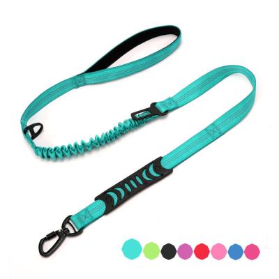 China RTS Reflective In Stock Pet Leash Reflective Strong Dog Belt Retractable Outdoor Walking Running Leash With Car Safe Buckle for sale