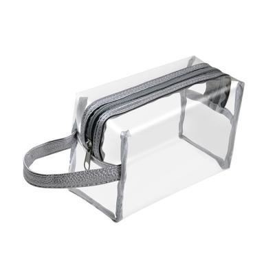 China Transparent Clear Promotion Clear Pvc Cosmetic Bag Classic Make Up Bag for sale