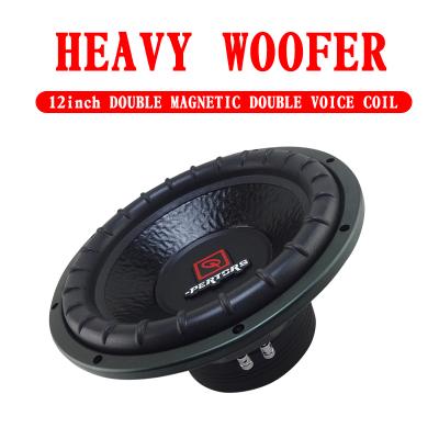 China Aluminum Subwoofer , Car Audio 2W12 12-Inch Woofer 1000W GREAT POWER for sale