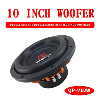 China 10inch aluminum subwoofer, car aduio, bnrand: QPERTORS QP-V10W 10-Inch Woofer CAR AUDIO GREAT POWER for sale