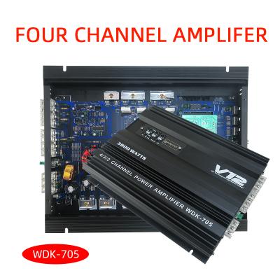 China car audio, 4 channel amplifier QPERTORS WDK-705 four channel amplifier 705 for sale