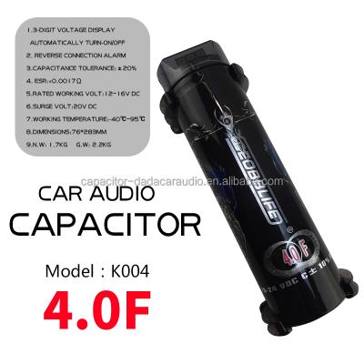 China audio hybrid capacitor E202 CEOBBLIFE 4.0f K-004 capacitor car audio digital display accessories electrolytic capacitor for sale