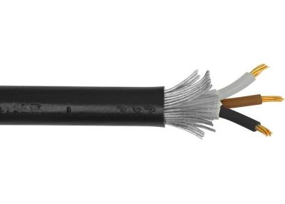 China Black PVC sheathed Armoured Electrical Cable 600/1000V Armored Power Cables for sale