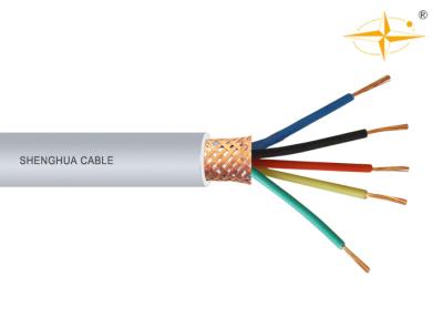 China 5 Conductor PVC Insulated Cables , PVC Flexible Cable Copper Wire Braided Shielding for sale