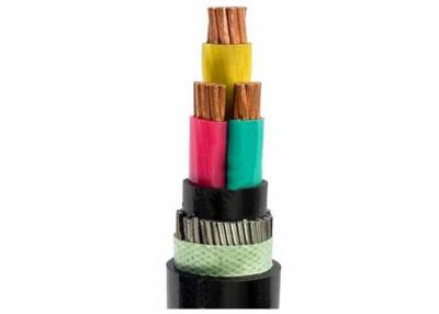 China PVC 0.6-1KV 3x150SQMM Armoured Electrical Power Cable With 90 degree Conductor Temp for sale