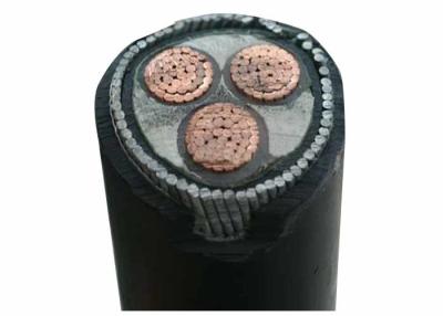 China XLPE trifásico de alto voltaje aisló el cable de transmisión acorazado del CU XLPE/SWA/PVC del cable eléctrico del alambre de acero 33kV en venta