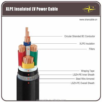 China Shenghua Group Cable 0.6kv Five Core XLPE Insulated Cable For Industrial Applications for sale