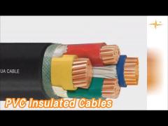 Copper Conductor PVC Insulated Cables 0.6 / 1KV For Power Distribution