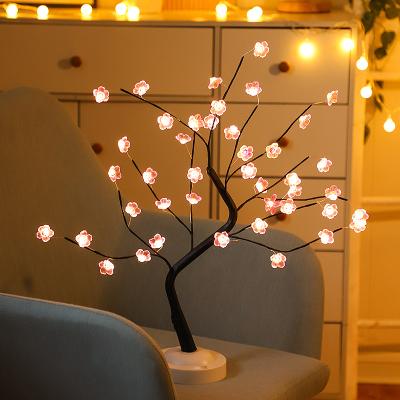 China Holiday Light 108 LED Artificial Tree Light Copper Wire String Fairy Spirit Night Light Battery/USB Operated for Bedroom Desktop Christmas for sale