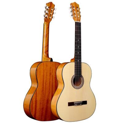 China Excellent quality plywood sapele flawless wholesale fir tops classical guitar for sale