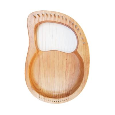 China Laiya Lyaqin Harp Available 16 Tone String Portable Musical Instrument Solid Mahogany Lyre For Wholesale for sale