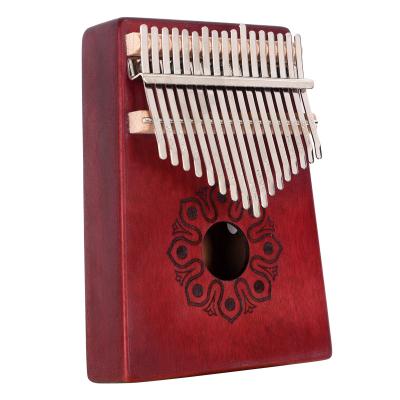 China Wholesale Mini Portable Musical Instrument 17 Keys Kalimba Thumb Piano Kalimba Kalimba Set Musical Instrument Mahogany Factory for sale