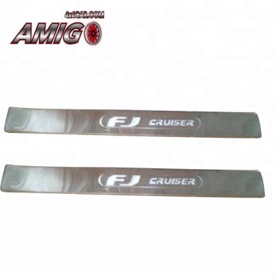 China Stainless Steel Stainless Steel Door Sill For FJ Cruiser Plate With LED 07-16 for sale