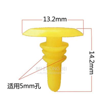 China Trim Panel Fixed 100pcs/bag 05-038 Chinese Factory Hot Sale Rubber Hood Weatherstrip Seal Retainer Clips for sale