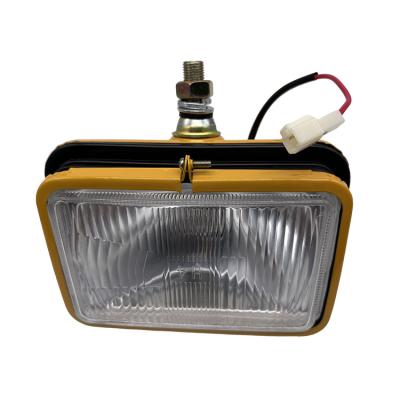 China Machinery Repair Shops H4 Square Halogen Lamp H4 Iron Halogen Head Lights Universal Multi-Model 24V Iron Headlight Iron Lamp for sale