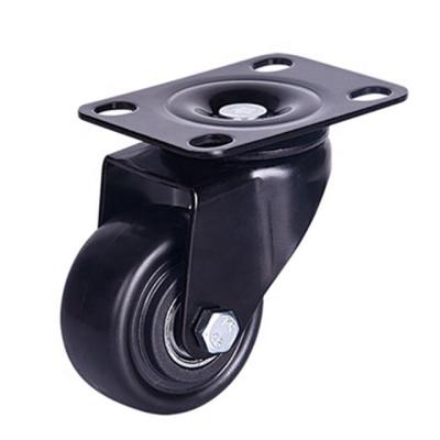 China Without Brake Furniture Swivel PVC/PU /TPR Light Duty Caster 2.5 Inch Gold Universal Drill Wheel for sale