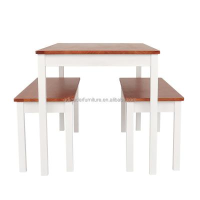 China Factory Direct Sales Eco - Friendly Pine Wood Dining Set for sale