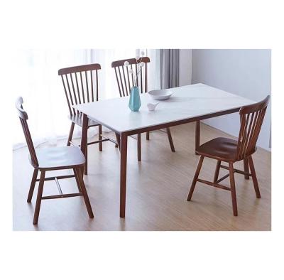 China Eco - Friendly Wood Dining Table And Chairs Table Dining Table Designs Factory Price for sale