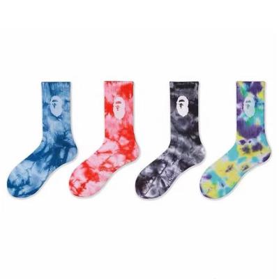 China Custom Cotton QUICK DRY Logo Men Women Socks Popular Bape Tube Skateboard Casual Happy Socks for sale