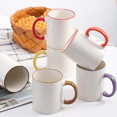 China 11 oz Coffee Mug Factory Sale 11oz Sublimation Sublimation White Mug Full With Handle for sale