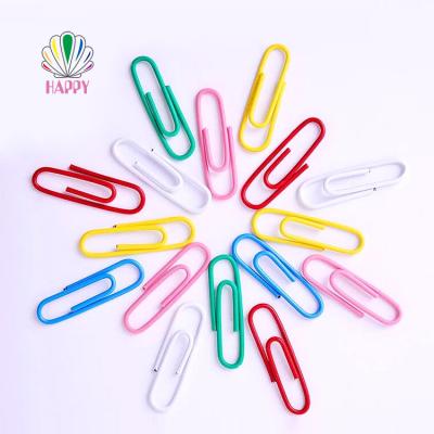 China Cheap Colorful Plastic Paper Clip Mini Office Paper Clip for sale