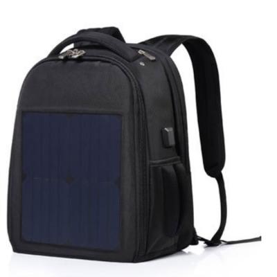 China Custom Logo Solar Bag Fashion Solar Panel Panel Backpack With USB Travel Filling Left Outer Bag For Men And Women for sale