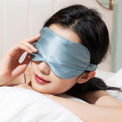 China Wholesale Custom Solid 100% Silk Comfortable Breathable 22mm 100% Mulberry Silk Sleeping Eye Masks for sale