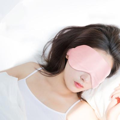 China Custom Shading Adjustable Breathable 100% Silk Male And Female 100% Mulberry Silk Comfortable Eye Mask Travel Sleep Eye Mask for sale