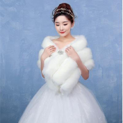 China Viable Viable Performance Ceremonial Women Bridal Evening Dress Party Banquet Party Ceremonial Jtfur Cloak Cape Shawl Stole Wrap for sale