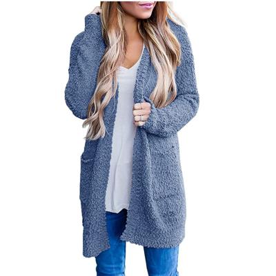 China Anti-Wrinkle Outwear Women's Long Sleeve Soft Chunky Knit Sweater Open Front Cardigan Coats for sale