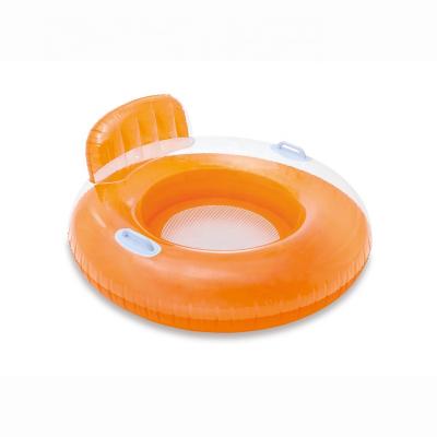 China INTEX 56512 Kid's Candy Color Inflatable Pool Lounger Backrest Grip Swimming Float Ring for sale