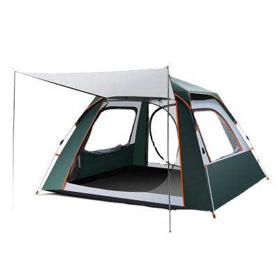 China Diagonal tying type outdoor automatic tent 3-4 people thickened outdoor camping tent 2 person mountaineering camping rainproof equipment for sale