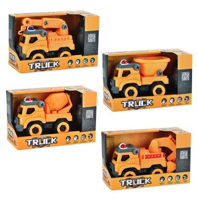 China Sliding Driving Songrebo Children's Building Block Assembly Vehicle DIY Engineering Toy Car Engineering Detachable Vehicle for sale