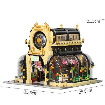 China Toy Songrebo 2147PCS 3D Building Botanical Garden House Scene Theme Puzzle Legoing Building Block Set Toy for sale