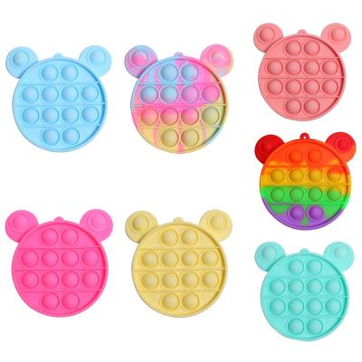 China OEM Unisex Silicone Wallet Popit Logo Custom Funny Gel Toy Pop Cube Bag Silicone Fidget Toy Silicone Songrebo Bubble Set for sale