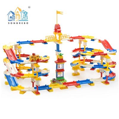 China Songrebo Self-Assembly Children's Track Toys Variety Building Block DIY Track Track Set Early Education Enlightenment for sale