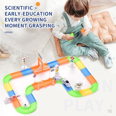 China DIY Design Songrebo EMU Track Combination Science Parent-child Early Education Parent-child Interactive Children's Track Toy for sale