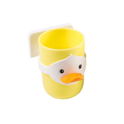 China Eco-friendly Duck Shape Plastic Toothbrush Holder Sustainable Toothbrush Holder For Bathroom Toothbrush Holder S for sale