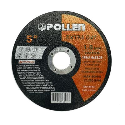 China Cutting Wheel 5 Inch Metal Cutting Disc Emery Paper 125x1.0x22.23 Cut Out Wheel for sale