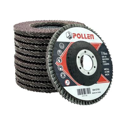 China Cutting Metal China Manufacturer 4.5 Inch Flap Disc 115x22mm Abrasive Flap Polishing Wheel for sale