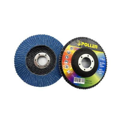 China Cutting Abrasive Metal Tool T27/T29 4.5 Inch Fin Disc Zirconia Fin Sanding Disc For Metal Stainless Steel for sale