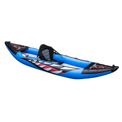 China Good quality PVC inflatable ocean kayak boat portable professional sit on top for single and double person for sale