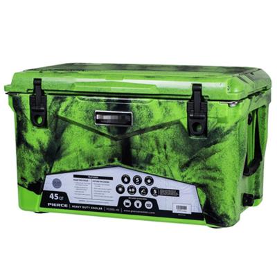 China US hot sale ice cooler camping box 45l waterproof shipping rotomolded cooler box with tap for sale