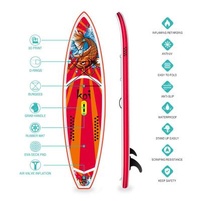 China Double Layer PVC Durable Unisex Inflatable Paddle Board Custom Inflatable Surfboard Stand Up Paddle Board for sale